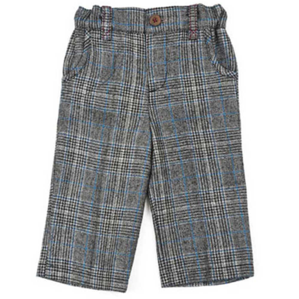 Egg Baby Blue Tweed Infant Pants 6-12 months